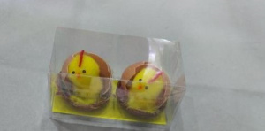 Сувенир пасхальный "Цыплята пушистые в яйце," 5см, 2шт
