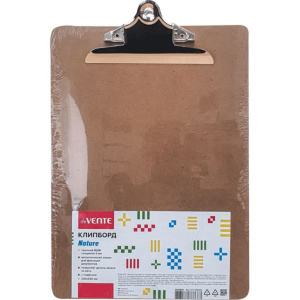 Клипборд А4, Nature коричневый, МДФ 3 мм, усиленный прижим