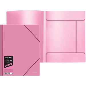 Папка на резинке А4 0,45мм deVENTE. Juicy розовая