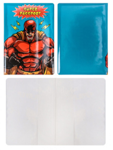Обложка для паспорта "Superhero RED" ПВХ