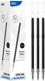 Стержень гелевый Deli пулевидный, черный, 0,5мм, для E6600S, EG81,EG90, EG85, EG65, EG64, EG15, EG31