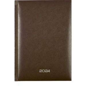 Ежедневник дат. 2024г А5 Attomex Orion 352стр., коричневый, тв.обложка, бумвинил, ляссе, 70г/м2