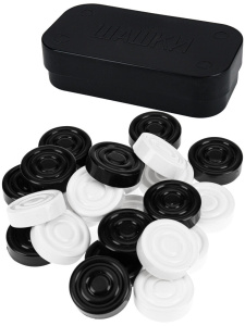 Шашки пластиковые без поля, классика 6+