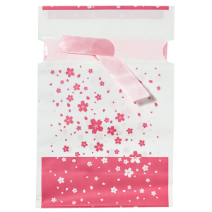 Мешок подарочный ПВХ 12*18см с лентой, ассорти