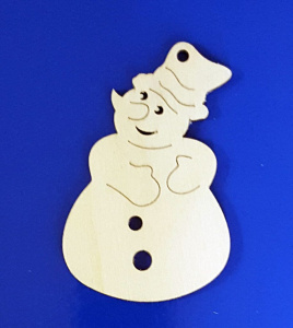 Заготовка деревянная Снеговичок №2 25 см