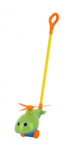 Каталка на палочке "Вертолет"  68*24см