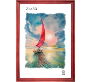 Фоторамка дерево 21*30см. 1522 (Вишня), пластик