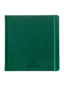 Скетчбук 190*190мм  32л., 7БЦ, 200гр/м2 "Скетчбук для акварели. Малахит"