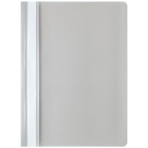 Скоросшив. пласт. прозр. верх.  серый, 0.13/0.15