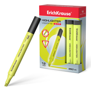 Текстовыделитель EK Visioline V-17, 0,6 - 4,5мм, желтый, трехгр.формы