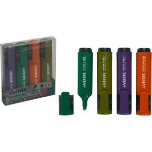 Набор текстовыделителей "deVENTE Marandi" 4 цв., 1-5мм, плоский