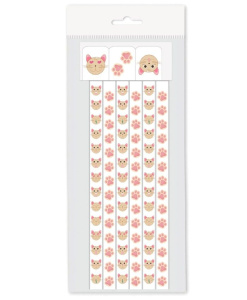 Закладки-ляссе самоклеящаяся А4 "Котята", 6 шт.