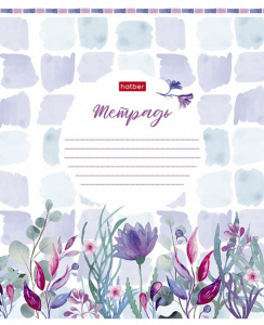 Тетрадь А5 18л лин. Hatber "Watercolor" 5диз.в блоке, белизна 98%