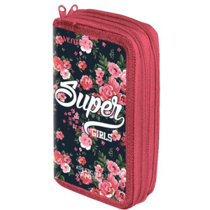 Пенал 2 отд. (190*100). Super girl, лам.