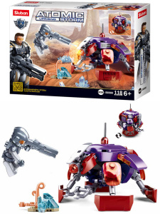 Конструктор пластм. Sluban "Атомная буря. Защитник"  118 дет.
