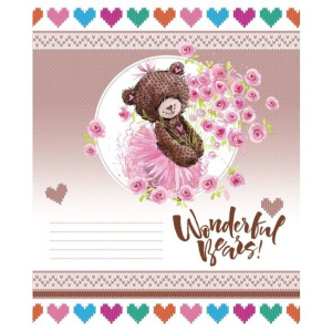 Тетрадь А5 18л кл.      "Вязаные мишки" VK