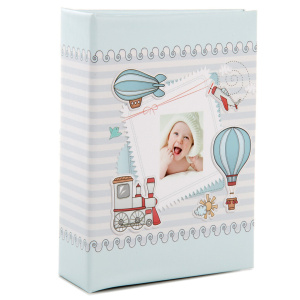 Фотоальбом 100 фото 10*15см Baby голубой