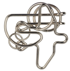 Головоломка металлическая 1 шт "Голубь" 6 элемент.