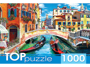 Пазлы 1000 элементов  685*480мм. "Гондолы в Венеции"