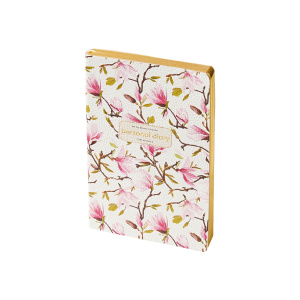 Ежедневник недат. А5 128л., мягк.обл., иск.кожа "Flora. Цветы. Фантазия" ляссе