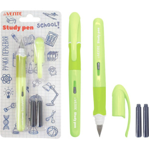 Ручка перьевая deVENTE. School. StydyPen",3 баллончика, синие 0,8мл
