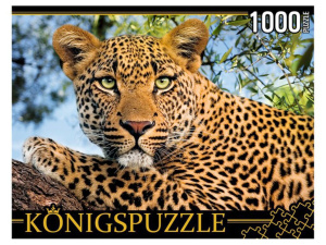 Пазлы  1000 элемента  175*130мм. "Портрет леопарда"