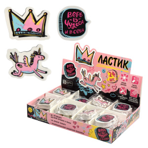 Ластик Феникс+ "Ты супер!" фигурные, ассорти, 4*3*1см, 4*4*1см, 4*3,3*1см