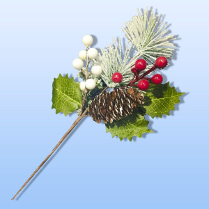 Декоративная веточка 28см "Веточка ели"