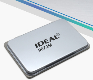 Подушка штемпельная IDEAL настольная 70*110мм, металл, неокрашенная