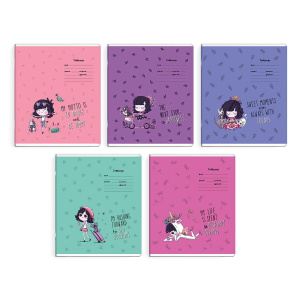 Тетрадь А5 18л лин. Феникс+ "Счастливая жизнь" выб.УФ-лак, белизна 100%