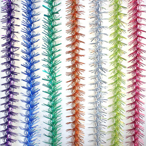 Мишура d=50мм, 2м "Пушок" цвет ассорти