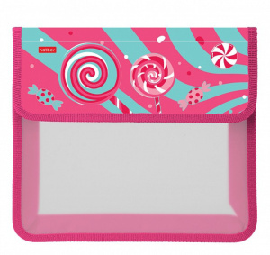 Папка д/тетрад. А5 (240*205*40) 1отд. на липучке, пластик "Sweets"