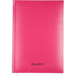 Ежедневник недат. А5 Attomex Even 320стр., розовый, тв.обл., бумвинил, ляссе, 70г/м2