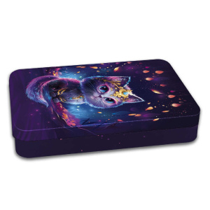 Пенал металлический (235*175*20) "Волшебный кот"