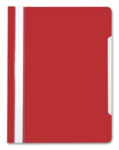 Скоросшив. пласт. прозр. верх.  малиновый, 0.12/0.16