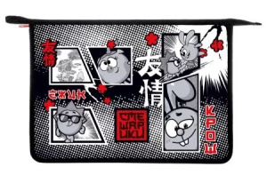 Папка д/тетрад. А4 (340*245*40) молния сверху, пластик "Смешарики"