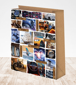 Пакет подар. бумажн. 41*56*17см, 157гр/м Микс