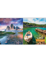 Тетрадь А5  96л кл. Проф-Пресс "Чарующие виды" перевертыш