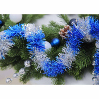 Мишура d=  5см, 2м, ПВХ, 2 цвета, ассорти из 5 цветов