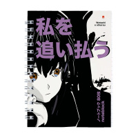 Блокнот А6  80л гребень "Manga anime. City" клетка