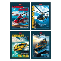 Блокнот А6  24л скоба "Для мальчиков" клетка