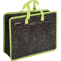 Папка А4 (335*260*100) с ручками, молния, пластик" WORD"