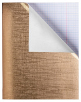 Тетрадь А5 48л    кл. бумвинил.,  Золото