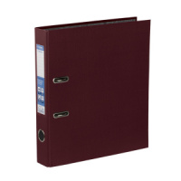 Регистратор А4  50мм PVC, Classic, бордо, карман