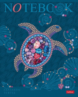 Тетрадь А5  96л кл. Hatber "Fantastic animals" мат.ламин., 3D лак