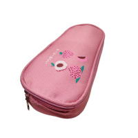 Пенал косметичка текстиль 19,5*9 см, ассорти дизайнов
