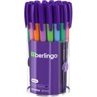 Ручка шариковая Berlingo "Aviator Envy" синяя, 0,7мм, грип, туба