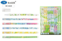 Ручка гелевая стираемая Basir "Dino" синяя, 0,38мм