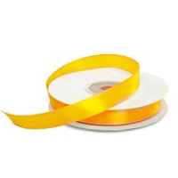 Лента упаковочная атласная 12мм, 22 м светло-оранжевая