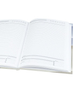 Ежедневник недат. А5 136л., 7БЦ "Минималистичный ежедневник-2" лен, фольга, мат.лам.